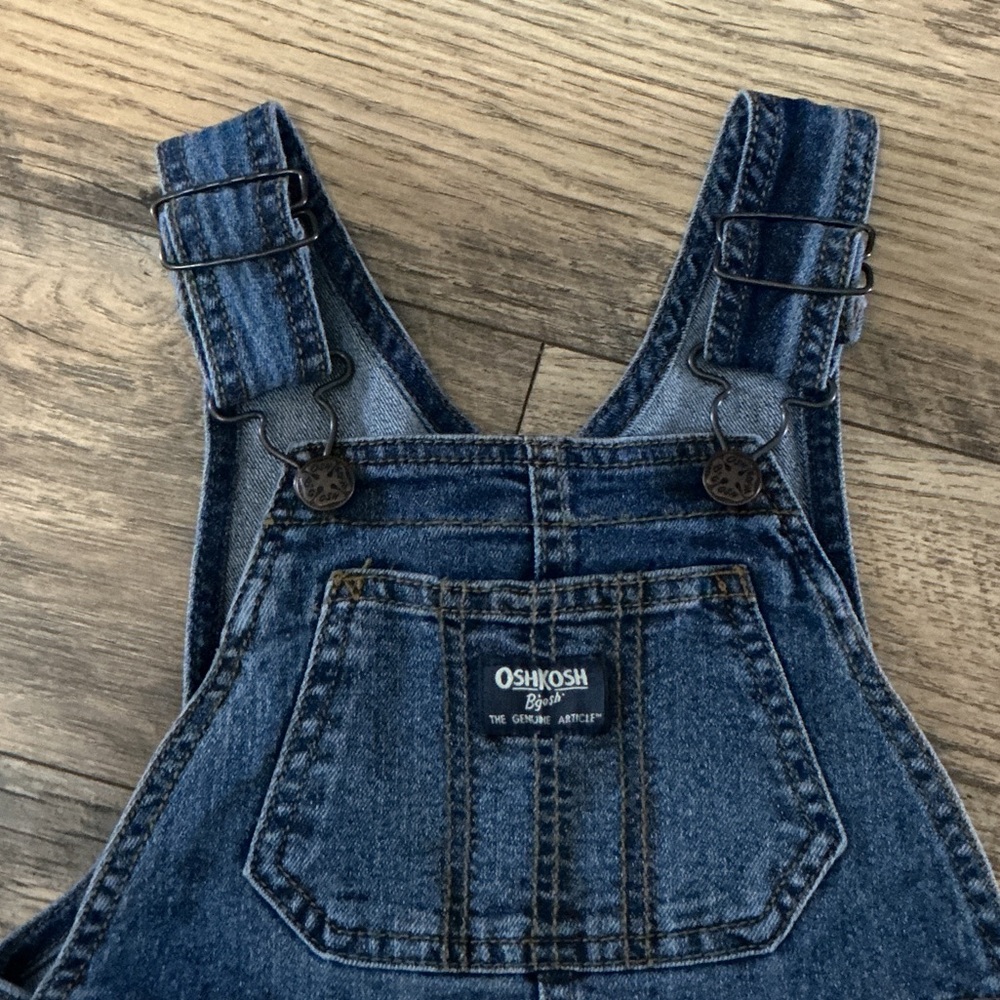New OshKosh B'gosh Blue Denim Overalls 2T
